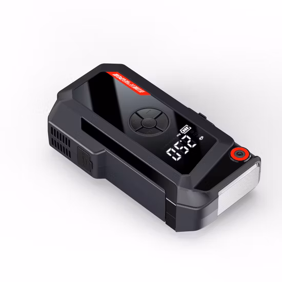 Booster de batterie automatique d'urgence 12V, démarreur de saut de batterie de voiture avec compresseur d'air de gonfleur de pneu